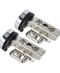 Glass Cabinet Door Hinge With No Slam Soft Close Damping For Bookcase Doors Stainless Steel 2 Pack Straight Arm Full Overlay 18mm Quiet