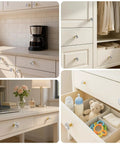 Crystal Cabinet Knobs 30mm Diamond Drawer Pulls Set Of 26 With Gold Base on kitchen and furniture drawers