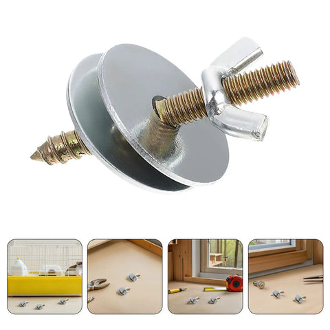 30 Piece Bird Cage Retaining Screws Kit For Breeding Boxes And Perches Metal Mounting Screws For Cage Connectors And Play Platforms Solid Support For Parrots Chinchillas And Small Pets, silver screw set