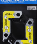 RIVERWELD magnetic corner squares, 2-pack welding magnets with yellow labels, 90° right angle, 25 lb pull