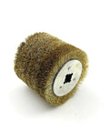 Kick Ass Woodworking Polishing Wheel Brush Set With 120 MM Outer Diameter And 100 MM Length, steel wire brush for polishing and sanding.