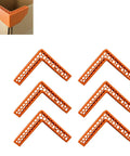 Reusable Cardboard Corner Clips For Moving Keeps Flaps Held Flat No Dealing With Spring Back Mess Total Pack And Ship Game Changer Makes Your Station Run Like A Smooth Breeze Pack Of Six in orange plastic