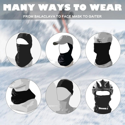 Balaclava Ski Mask Ice Silk Breathable Dope Face Cover For Men And Women, UV Protection, Summer Cooling styles shown