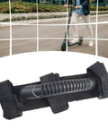Electric Scooter Hand Carry Straps For M365 Lightweight Canvas Belt And Strap Set With Durable Comfort Grip Easy Grab Handles No Slippage Designed For Quick On The Go Carry Of Your M365 Scooter, featuring black canvas and ABS handle against a blurred background of a person riding a scooter.