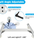 JQDML 24V reciprocating linear actuator with adjustable stand, suction cup, speed controller on aluminum frame