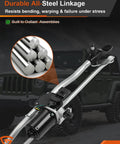 Premium Front Windshield Wiper Motor And Linkage Assembly Compatible With Jeep Wrangler Jk 2007 To 2018, showing durable all-steel linkage.