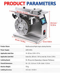 Gshshou Semi Automatic Right Angle Labeling Machine With Optical Sensor For Fast 90 Degree Corner Sealant Application High Speed 35 To 90 Pieces Per Minute with touch screen, precise labeling dimensions, and stainless steel build.