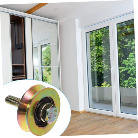 50mm Heavy Duty Sliding Shower Door Rollers With U Shaped Track Replacement Wheels for industrial bathroom doors.