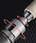Close-up of Badass 4 In 1 Pipe Threader Wrench Heavy Duty for internal and external threading, showing precision cutting detail.