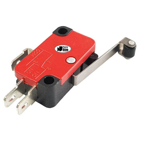 Industrial Grade SPDT Limit Switch Kit With Long Hinge Roller Lever for Arduino, Raspberry Pi projects, DIY automation, and robotics
