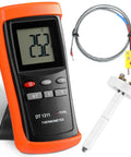 Kiln Temperature Thermometer With K Type Thermocouple And Ceramic Insulator Sensor, Built To Take The Heat, Full Range Pyrometer