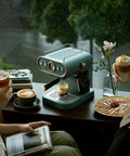 Compact High Pressure Espresso Machine with Steam Frother for Rich Lattes and Cappuccinos Brew Single or Double Shots
