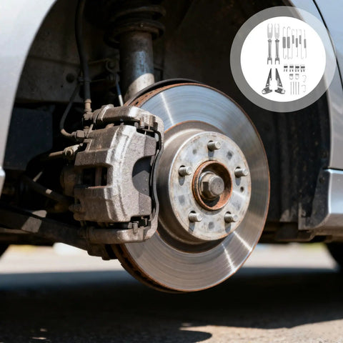 Rear Drum Brake Hardware Kit For DIYers, Leak Free Operation With Steel Springs Pins And Retainers, on rear wheel brake assembly