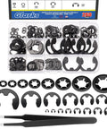 261 Pcs Lock Washer And E Clip Kit With 100 Internal Tooth Star Washers In Nine Sizes And 160 E Ring Circlips In Fourteen Sizes Plus A Pair Of Tweezers For Easy DIY Fixes Must Have For DIYers