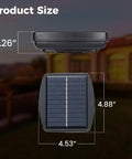 1.2W Solar Panel for Patio Umbrella With 4-Pin Connector Waterproof Replacement Charging Kit size dimensions depicted