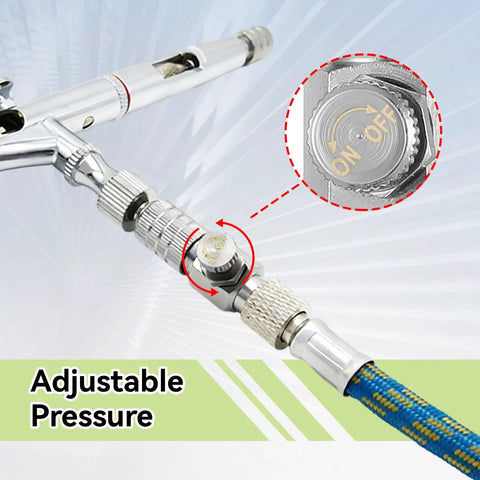 Airbrush Quick Connect Disconnect Adapter Kit With One Eighth Inch Fittings Quick Release Coupler Set Heavy Duty Metal Hose