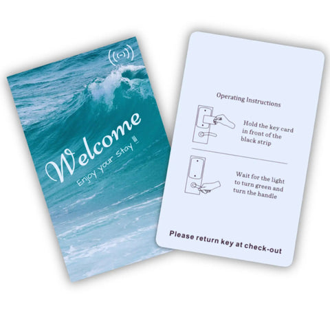 Touchless RFID Hotel Key Cards Bulk 200 Pack Rewritable For Hospitality Use, Compatible With MIWA ILCO Securelox Deluns