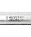 Close-up of Jumbo 1 7 16 Inch 12 Point Combo Wrench Satin Chrome Finish, showing 1-7/16 inch size engraving.