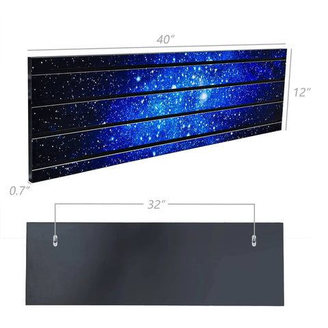 Dope Star Galaxy Slatwall Panel With Laminated Artwork 40 Inches Wide By 12 Inches Tall MDF Wall Display for mounting
