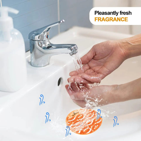 Fresh Scent Urinal Screen Deodorizer With Easy Fit Design For Odor Busting In Restrooms, Orange Scent, Pack Of 15