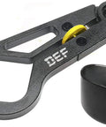 Universal Motorcycle Cruise Control with aluminum wrist grip lock and silicone ring protector, shown disassembled