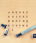 Leather Stamp Kit 37 Piece Set With One Eighth Inch Tall Number And Alphabet Stamps Steel Handle Pro Grade For Leathercraft