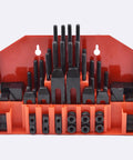 58 Piece T Slot Clamping Kit Set For Fixtures And Milling Pro Grade Step Hold Down Clamps with storage case