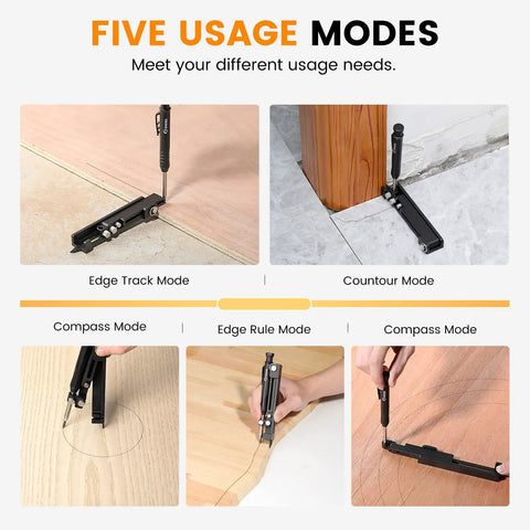 Handy Multi Function Scribing Tool for Woodworking and Metalworking Adjustable Aluminum Alloy Scribe in various uses