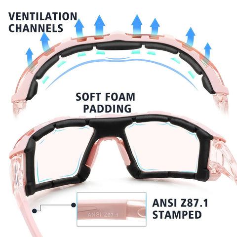 Rugged Anti Fog Safety Glasses Featuring Wraparound Lenses And Removable Foam Gaskets That Deliver Legit Impact Resistance And Ansi Verified Gear To Keep Your Vision Locked And Loaded While Crushing The Daily Grind