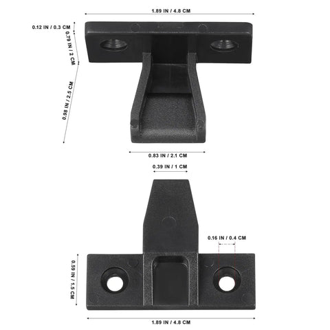 Quick Snap Nylon False Front Cabinet Clips For Furniture Panels 10 Pack Black Hidden Push On Trim Connectors With Screws No Fuss Dead Simple Quick Install Hardware
