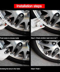 Installation steps for 4 Pack Colorful LED Wheel Lights With Motion Sensor For Cars Bicycles And Motorcycles