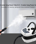 Heavy Duty 2500W Handheld Steam Cleaner With 3 Quick Swap Brushes Rapid Heating Portable Steamer for cleaning with steam tube.