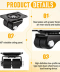 Heavy Duty Low Profile Caster Wheels 8 Pack Double Wheel Swivel Casters Real Deal Stability Smooth As Butter Furniture Movers Dang Sturdy 1 Inch Diameter plate with 360° rotation.