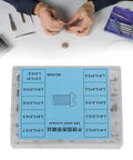 150 Piece Micro Screw Assortment Kit for Gadgets and Watches Featuring 304 Stainless Steel Pan Head Slot Screws in use.