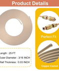Heavy Duty Three Sixteenth Inch Copper Coated Brake Line Replacement Kit with alloy steel tubing and corrosion-resistant fittings