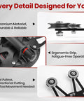 Windshield Removal Tool Kit With Dual Cutting Locking Function For Cars, Trucks And SUVs, ergonomic handle and pulleys close-up