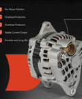 Beefed Up 12V 55A Alternator With 4 Groove Clockwise Pulley For Chevrolet Metro Geo Metro Tracker GMC Tracker Suzuki Sidekick