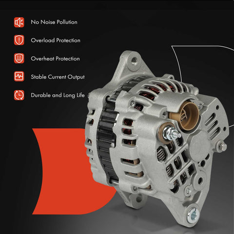 Beefed Up 12V 55A Alternator With 4 Groove Clockwise Pulley For Chevrolet Metro Geo Metro Tracker GMC Tracker Suzuki Sidekick