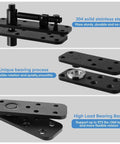 Heavy Duty Hidden Door Hinge For Wood Secret Door Hardware 360 Degree Rotating Concealed Hinge steel construction