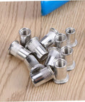 Check Out This Insane Mikinona 86 Piece Assorted Metric Rivet Nuts Kit With Easy Install Tool For Steel Jobs And Electrical Wiring, aluminum rivet nuts
