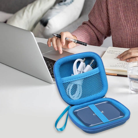 Hard Drive Carrying Case For Crucial X10 X10 Pro X9 X9 Pro Portable SSD 2TB 4TB 6TB 8TB EVA Shockproof Water Resistant Storage Travel Ready Gear