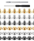 Straight Up Game Changer Bottom Guards Include 24 Assorted Handbag Feet, screws and tools for quick purse fixes.