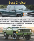 Sturdy Starter Mounting Bracket For Cars And Trucks Beefy Steel Support That Keeps Starter Holes From Cracking And Bolts From Stripping Easy Install Reduces Vibration Keeps Your Starter Tight For Quick Dependable Cranks for GM diesel trucks