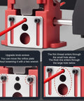 Heavy Duty Manual Double Drive Wire Stripper Machine with adjustable orifice plate for efficient wire processing.