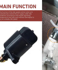 Idle Air Control Valve Replacement For Cars - No-Fuss Direct Fit IAC Stepper Motor showing main function details