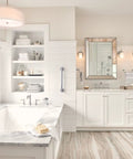 Elegant bathroom with 24 Inch Chrome Stainless Steel Bathroom Grab Bar Safe Support Rail, mounted beside bathtub