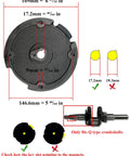Electric Starter Kit With Key Start And Kickstart For Predator 212 Non Hemi Engines And Honda GX120 GX160 GX200 Small Engines For Mini Bikes Go Karts Coleman Easy Install And Reliable Key Start For Quick Fire Up with dimensions and compatibility for Q type crankshafts