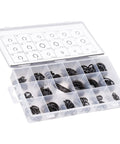 225 Piece C Clip Circlip Snap Ring Retaining Fastener Set For Machinery Vehicles Automotive And Industrial Use Durable Rubber Alloy Steel Black