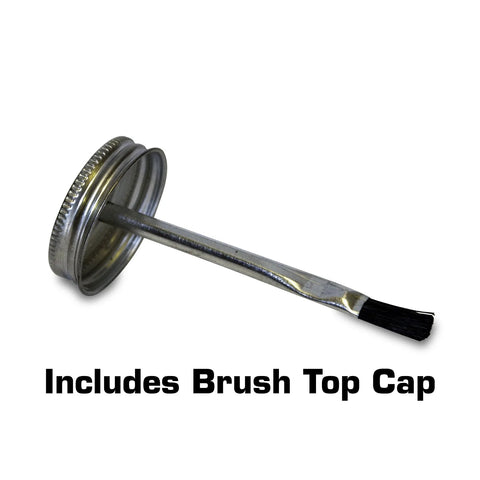 Brush top cap for Nickel Anti Seize Lubricant For High Temperature Applications Up To 2600 Degrees Fahrenheit 16 oz Jar