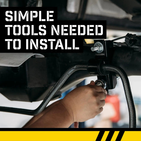 Installation of Solid Front Sway Bar One And Three Eighths Inch Made From Heat Treated Chromoly For Tight Body Roll Control
